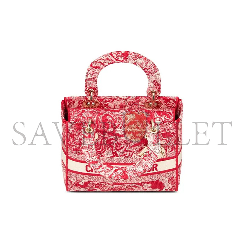 DIOR MEDIUM LADY D-LITE BAG M0565ORGO-M929 (24*20*11cm)